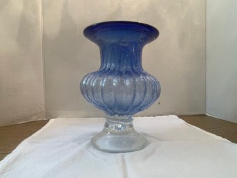 Hombre Blue Glass Vase