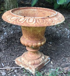 Pretty Cast Iron Garden Urn