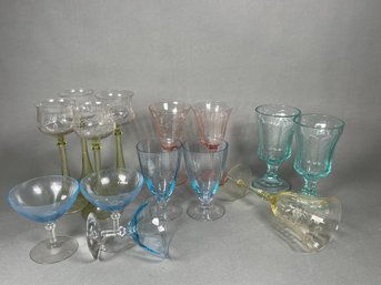 Fantastic Variety Of Colorful Vintage Glassware