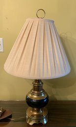 Brass & Cobalt Table Lamp