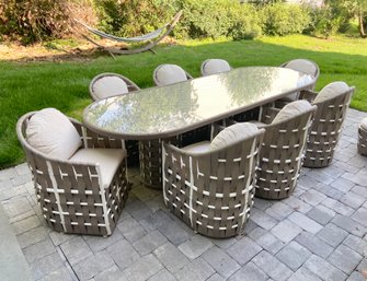 Skyline Strips Luxury Outdoor Dining Table And Chairs