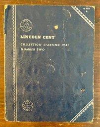 Book Of Vintage Pennies From Lincoln Cent Collection 1941 Number 2