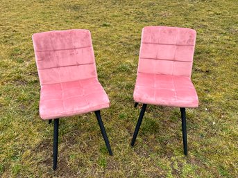 A Great Pair Of Pink Chairs