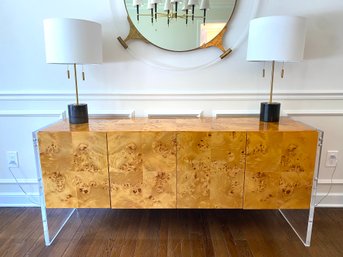 Jonathan Adler Bond Collection Credenza With Acrylic Sides  (LOC: F2)