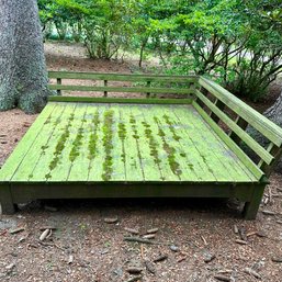 A Weathered Wooden Platform- Front Yard