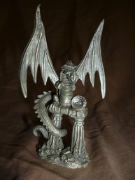 Dragon On Ruins By Spoontiques Pewter Figurine
