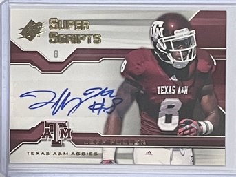 2012 Upper Deck SPX Super Scripts Jeff Fuller Autographed Card #SS-JF