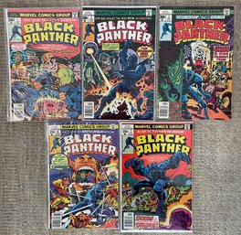 Marvel Comics Black Panther Issues 1, 2, 3, 6, 7 1977