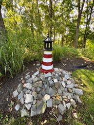 Lighthouse, Solar Panel For Interior Light, Not  Tested, ROCKS NOT INCLUDED!!!