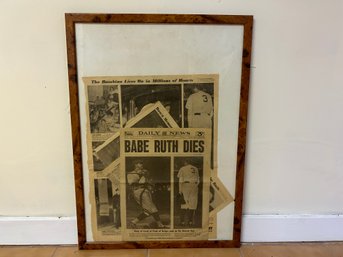 Daily News Article Babe Ruth Dies