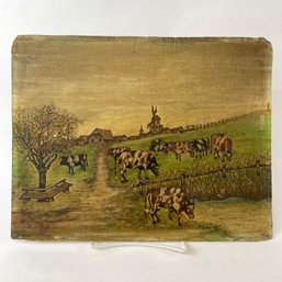 1933 Folky Painting German Cows And More