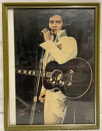 Forever Elvis Framed Picture Of Elvis Singing