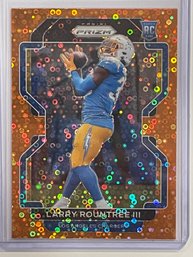 2021 Panini Prizm Larry Rountree III Orange Disco Rookie Prizm Card #401