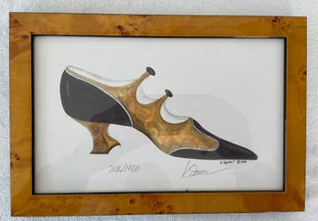 Ladies Shoe Print Signed & Numbered K Spicher 1996