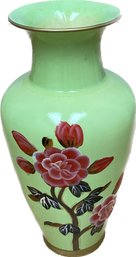 Asian Inspired Handpainted Vase