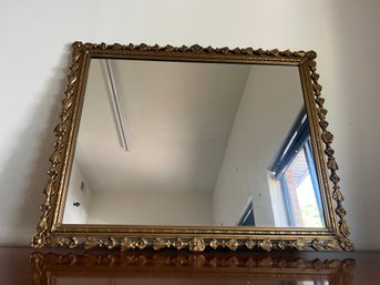Large Golden Framed Mirror