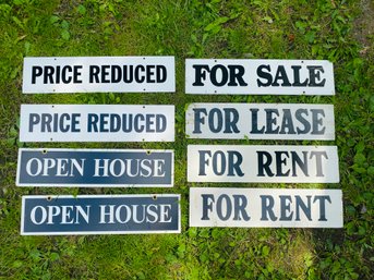 Property  Hanging Signs- For Rent, Sale, Lease, Open House And Price Reduced