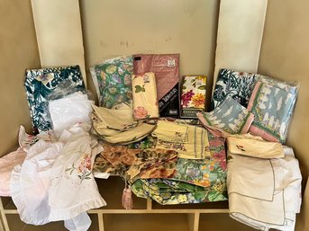 Linens Galore, With Holidays And More, This Lot Has Something For Everyone