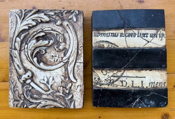 (2) Sid Dicken's Italian Molding Memory Block Tiles