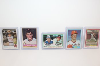 5 Card Nolan Ryan Group 1973-1981 Topps - Donruss