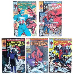 1989 Marvel Comics The Amazing Spider-Man 320,321,322,323,325 THE ASSISSIN NATION PLOT
