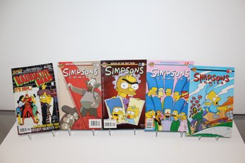 5 Simpsons Comics 1995-1998 #11, #25, #28, #35. Radioactive Man 2002 #575