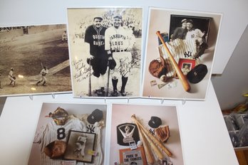 5 Yankees Collectible Images Babe- Gehrig- Whitey Ford