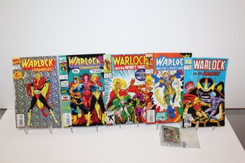 1993 Warlock Chronicles #1 & #3 - Warlock And The Infinity Watch #2 & #18 - 1992 Warlock Vs The Magus (5)