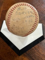 Baseball Signed With An Un-identified Autograph