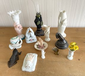 Lot Of Hand Themed Decor Items