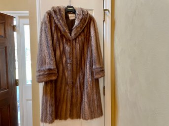 Vintage Muskrat Fur Coat From CF Carlson - Framingham, MA