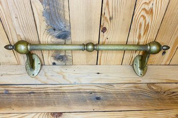 Solid Heavy Brass Towel Rod From Old Mansion