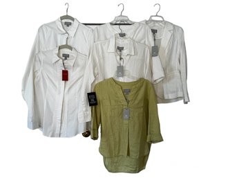 Lot Of Six Pure Shirts And Jackets, All NWT, Sizes 2, 4 And 6