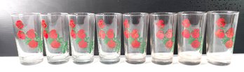 Frankfort Dist Corp NYC Whiskey Tumblers 8 Roses Glasses