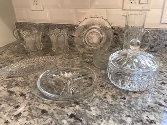 8 Pieces Of Cut Glass