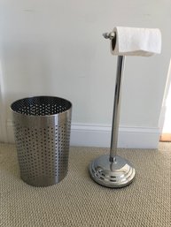 Bathroom Accessories - TP Holder And Waste Basket