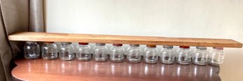 Unique Hanging Storage With Vintage Baby Bottles 36 Inches Long