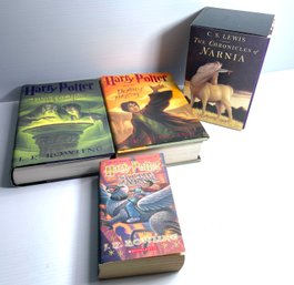 Harry Potter Hard Cover And Paperback Books And Narnia Series Paperback
