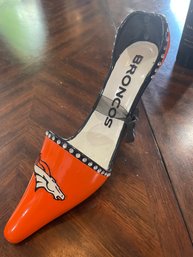 Denver Broncos Decorative Team Shoe Wine Bottle Holder