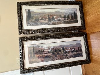 Pair Of Prints, Framed Well, In Silvertone Frame