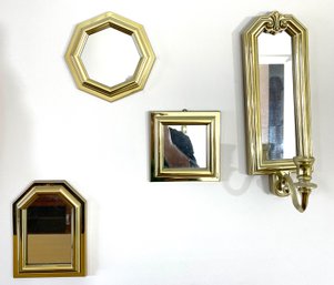 Small Gilded Accent Wall Mirrors