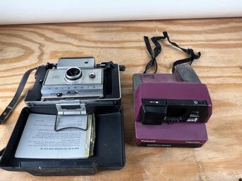 Polaroid Automatic 350 Land Camera & Polaroid Impulse AF