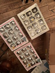 3 Boxes Of Vintage Ornamrnts