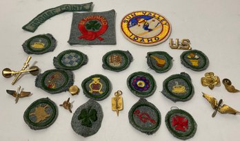 Girl Scout Badges, Flight & Rifle Pins