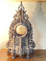 French Brass Mantel Clock Case Only