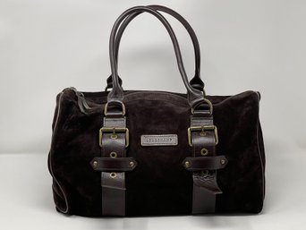 Kate Moss X Longchamp Gloucester Handbag, Chocolate Brown Suede