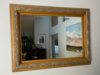Extremely Detailed Wooden Beveled Mirror