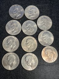 1974 Eisenhower 1 Dollar Silver Coins - Highly Collectable
