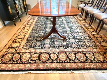 Persian Style Wool Area Carpet Approx 9 X 12