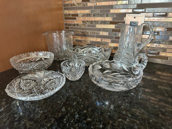 Group Of Miscellaneous Pressed Glass